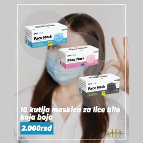 10 maskica za lice bilo koja boja