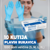 10 kutija plavih rukavica - L