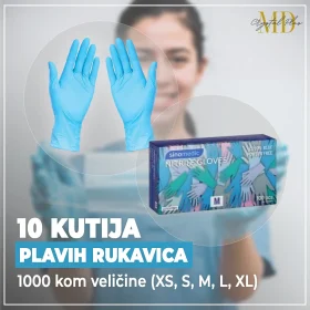 10 kutija plavih rukavica