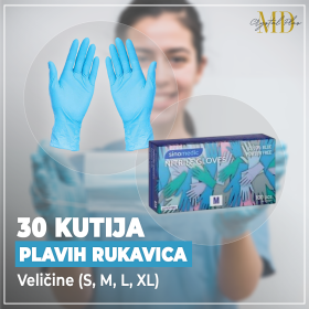 30 kutija plavih rukavica